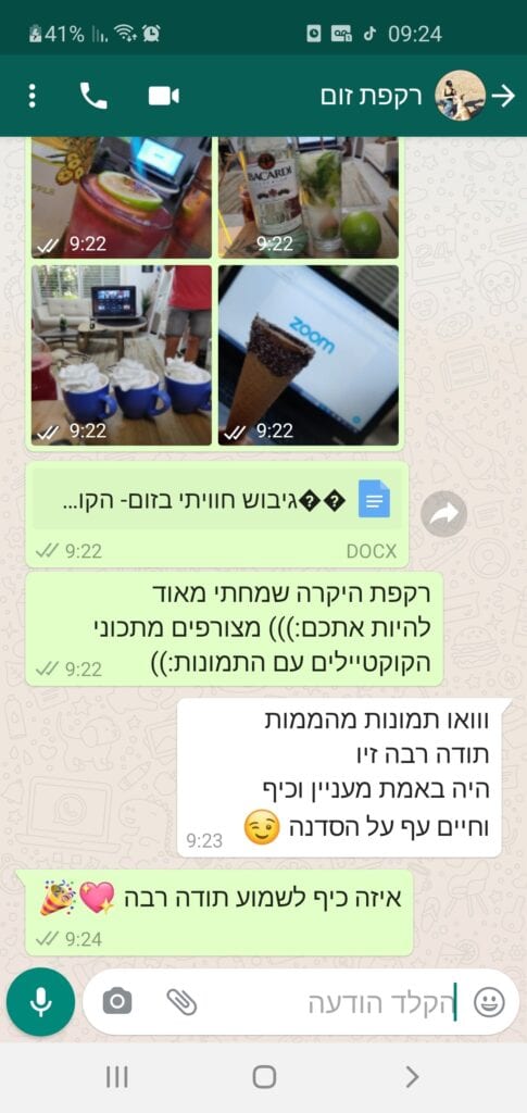 סדנת זום zoom המלצות
